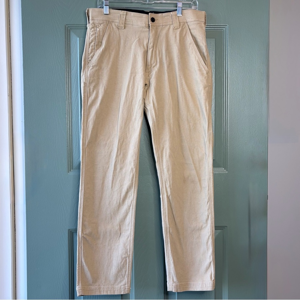 Caterpillar CAT 5-Pocket Flex Waistband Utility Work Pant Tan 32x30‎ Outdoors